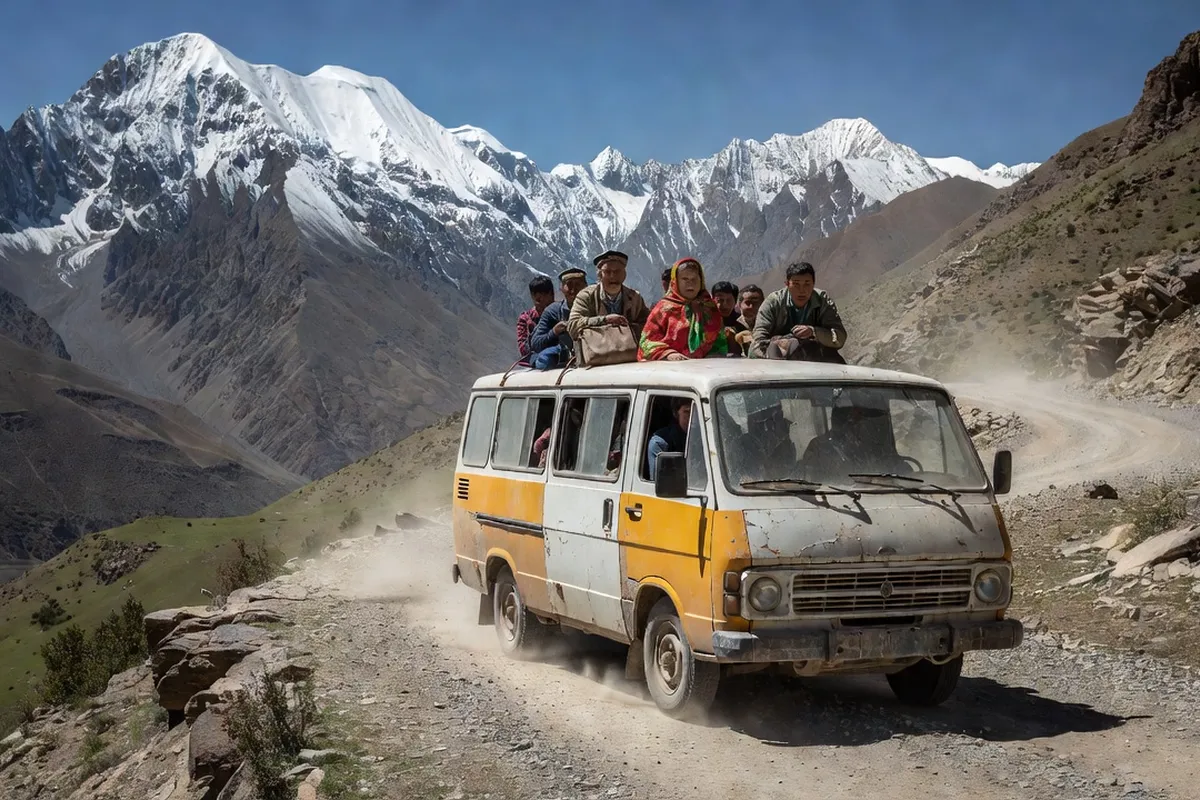 Route du Pamir au Tadjikistan : paysages de haute montagne et voyage en 4x4