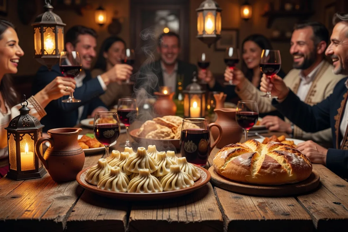 Gastronomie géorgienne à Tbilissi : khinkali et khachapuri