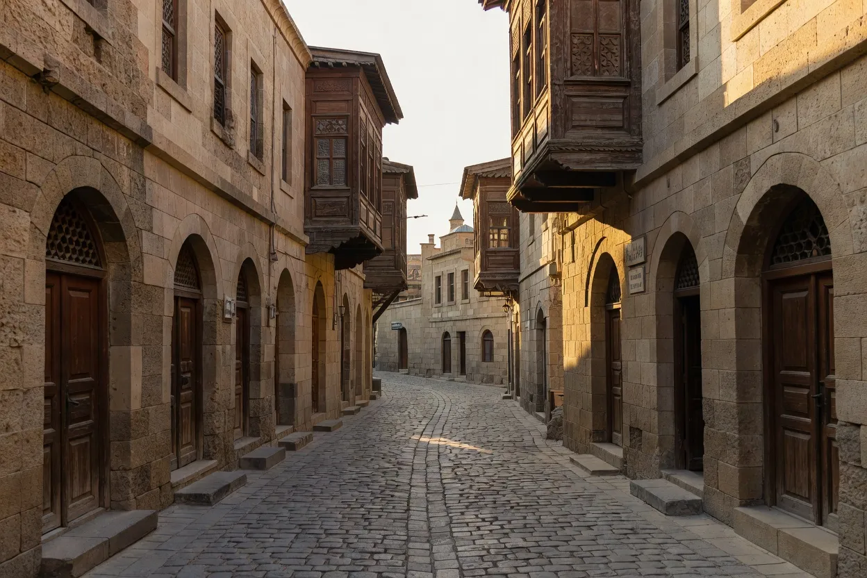 Vieille ville Icheri Sheher à Bakou avec ses ruelles historiques