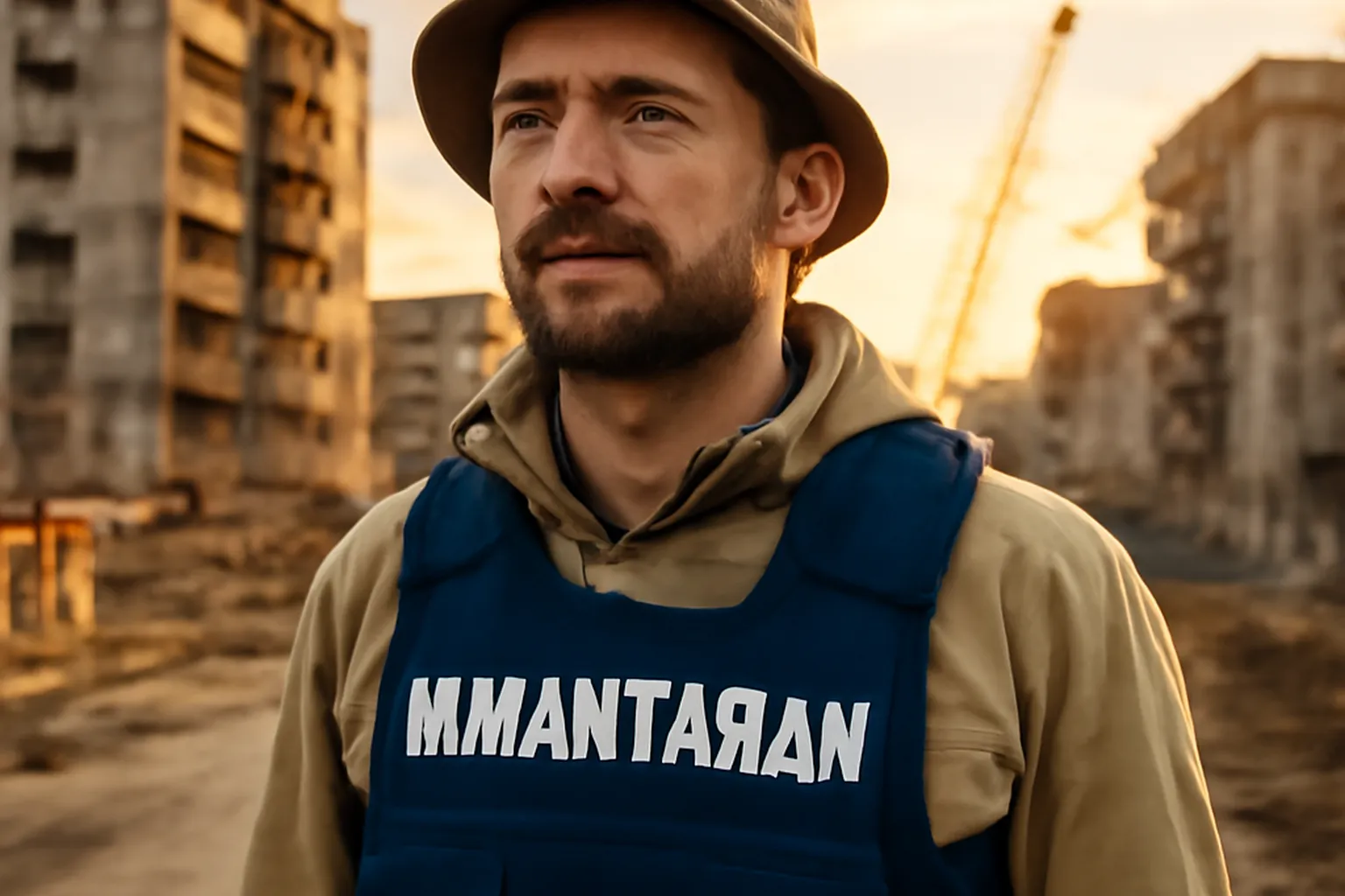 Julien Mercier, coordinateur logistique humanitaire français en Ukraine