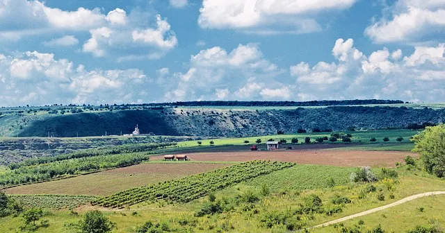 Paysage de Moldavie et Transnistrie